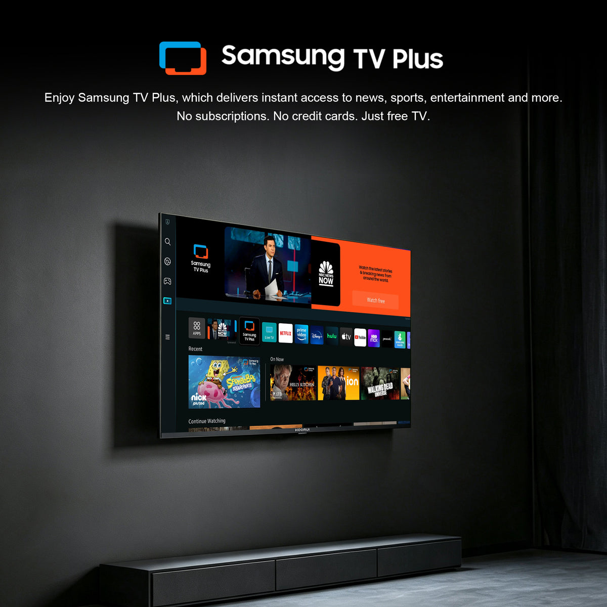 KOORUI K32Q1FFQ-T8, 32 pouces, Full HD QLED, TIZEN TV, Taille compacte avec écran coloré, Son dynamique avec Dolby Audio, Finition métallique haut de gamme
