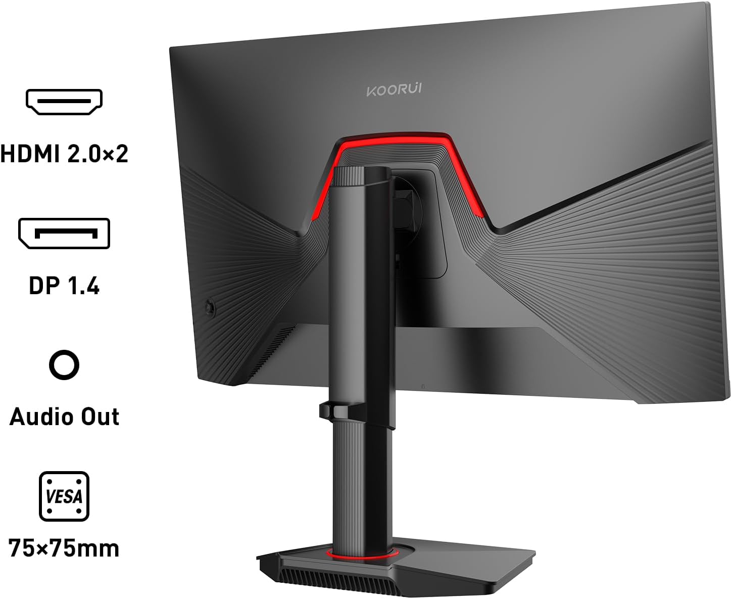 Moniteur de jeu KOORUI G2722P 27 pouces IPS QHD 200 Hz