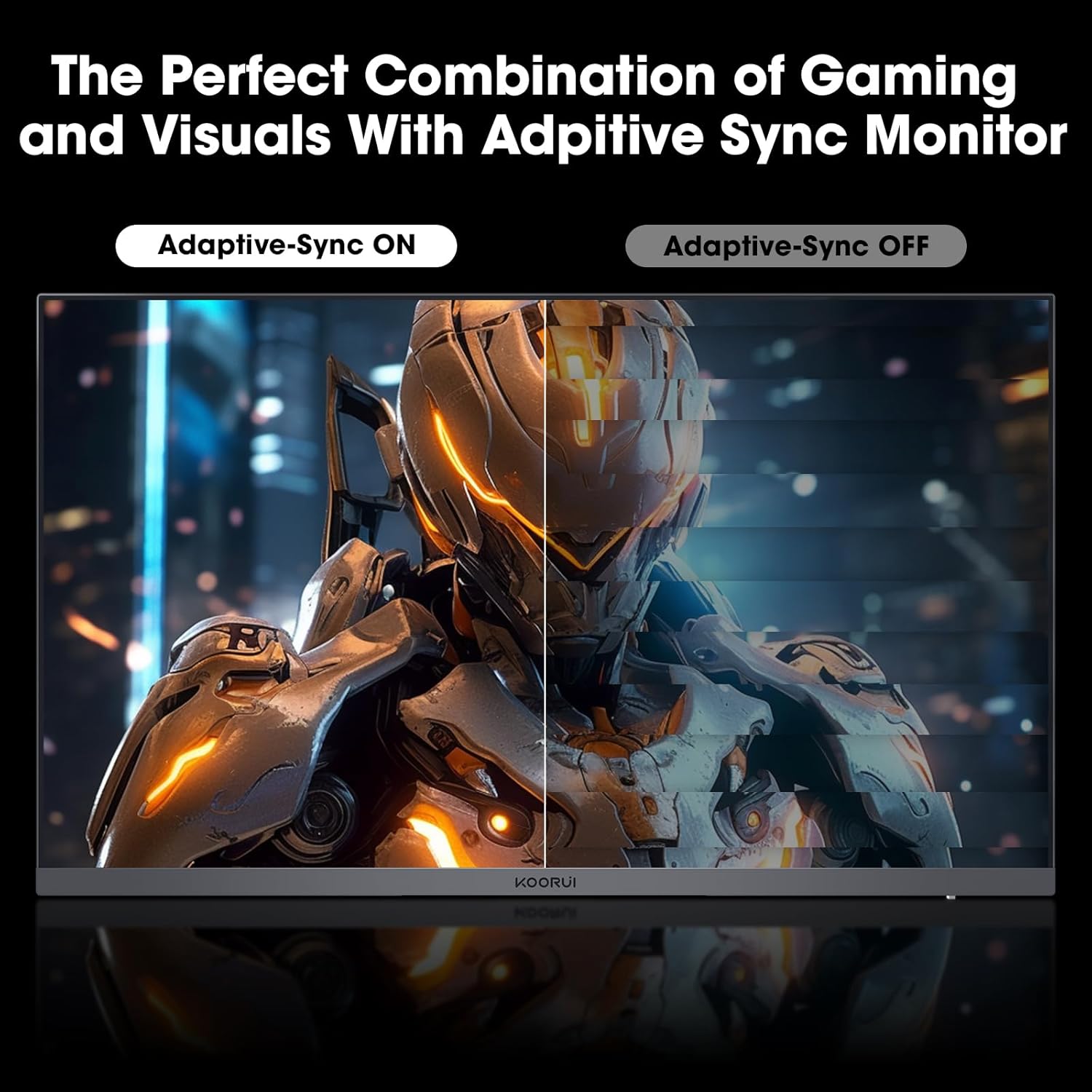 Moniteur de jeu incurvé KOORUI 24E6CA 24 pouces VA FHD 180 Hz
