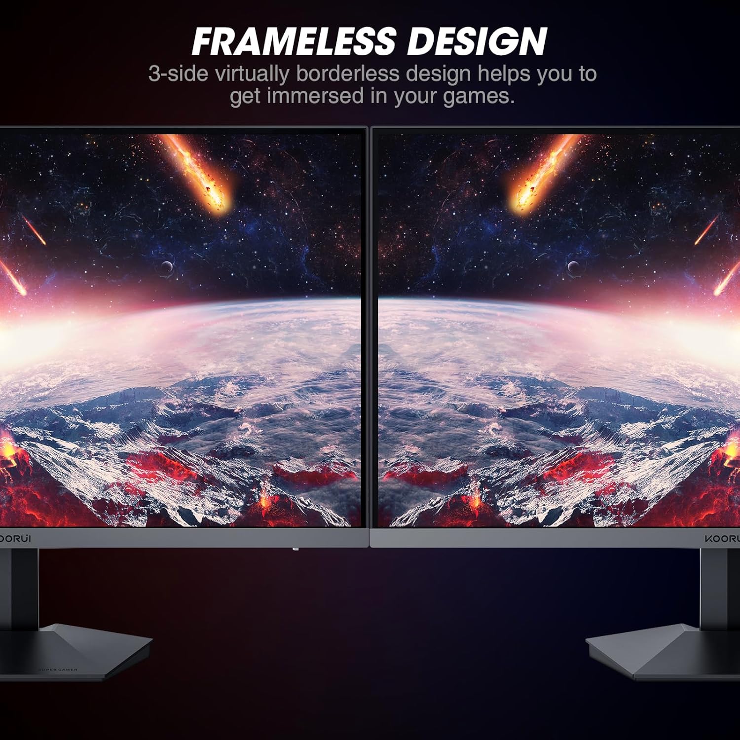 Moniteur de jeu KOORUI 24E3 24 pouces IPS FHD 165 Hz