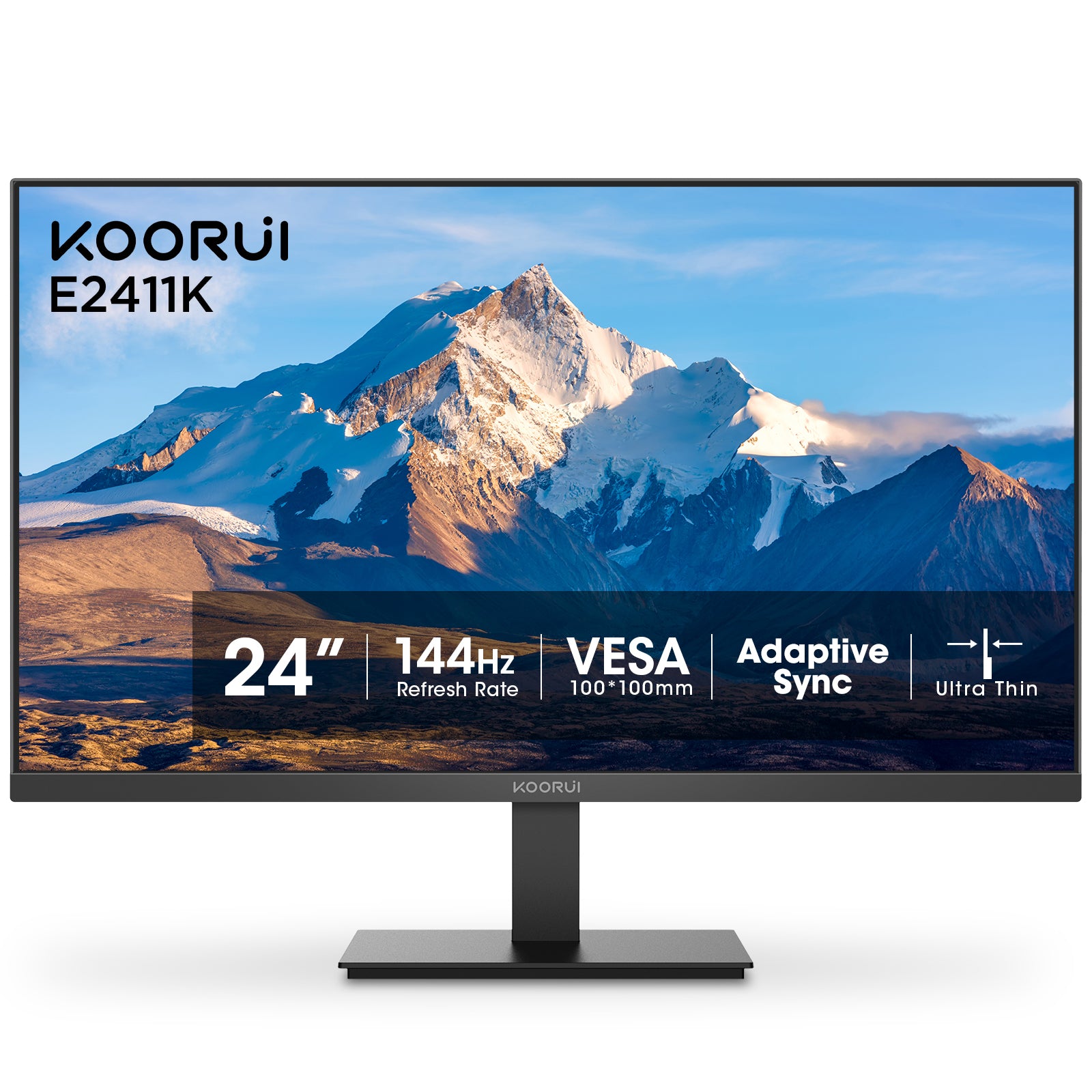 Moniteur professionnel KOORUI E2411K 24 pouces IPS FHD 144 Hz