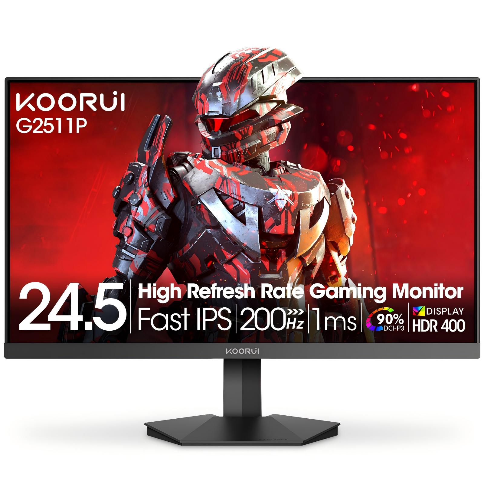 Moniteur de jeu KOORUI G2511P 25 pouces IPS FHD 200 Hz