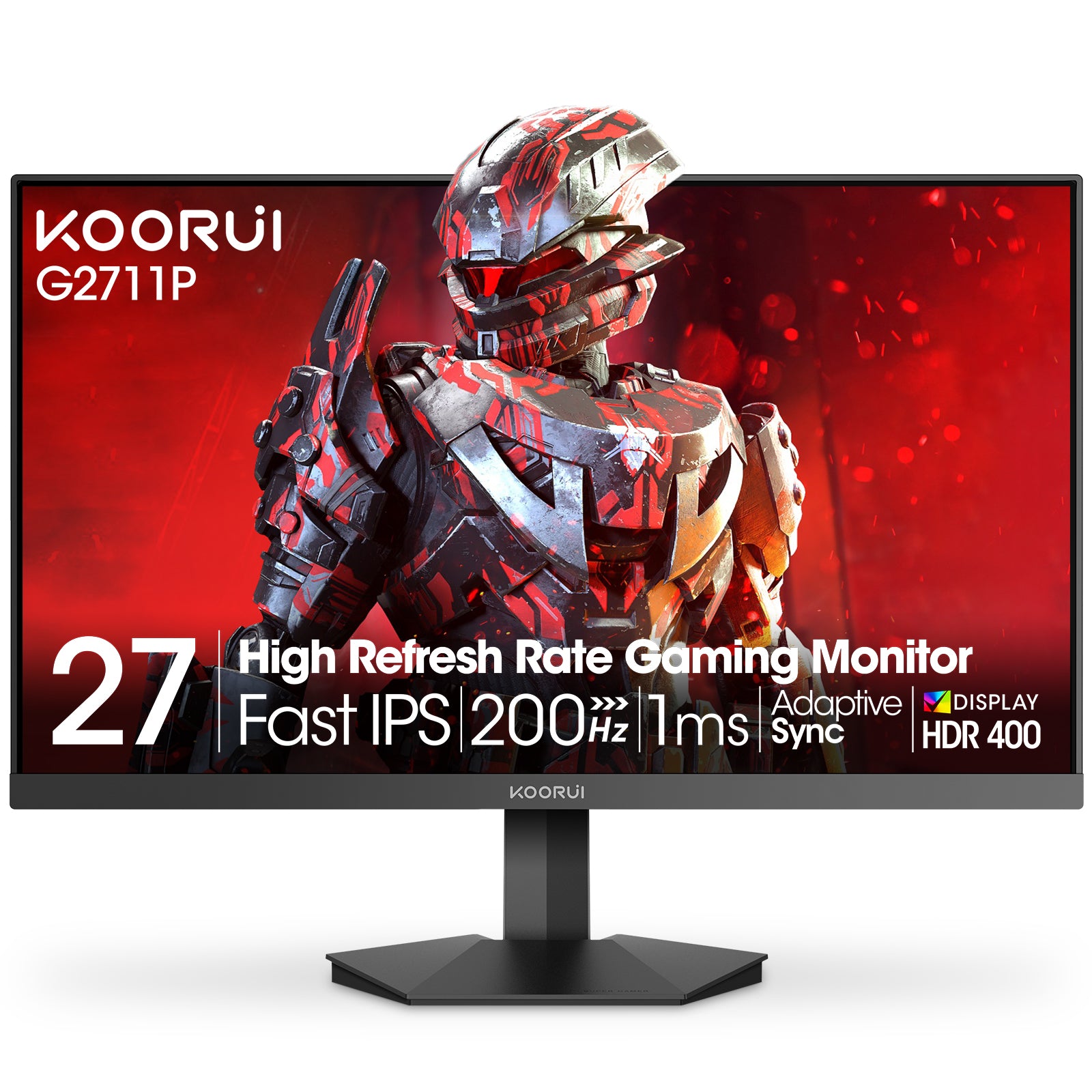 Moniteur de jeu KOORUI G2711P 27 pouces IPS FHD 200 Hz