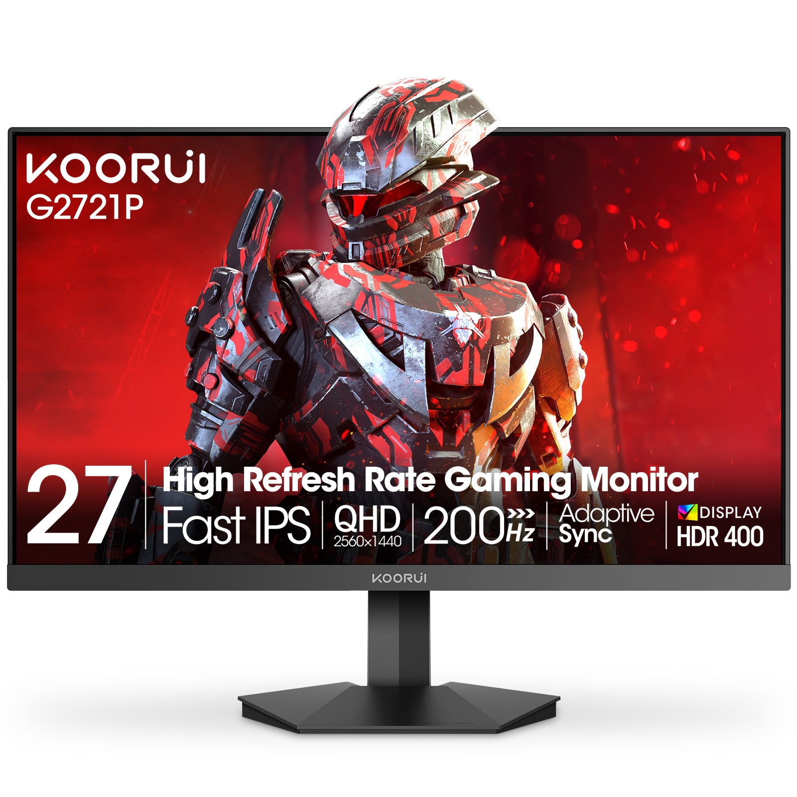Moniteur de jeu KOORUI G2721P 27 pouces IPS QHD 200 Hz