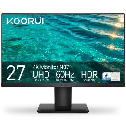 Moniteur professionnel KOORUI N07 27 pouces IPS 4K UHD 60 Hz 
