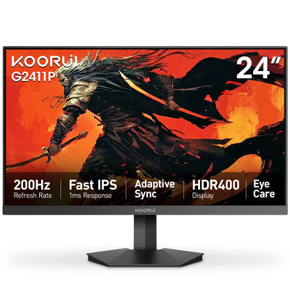 Moniteur de jeu KOORUI G2411P 24 pouces IPS FHD 200 Hz