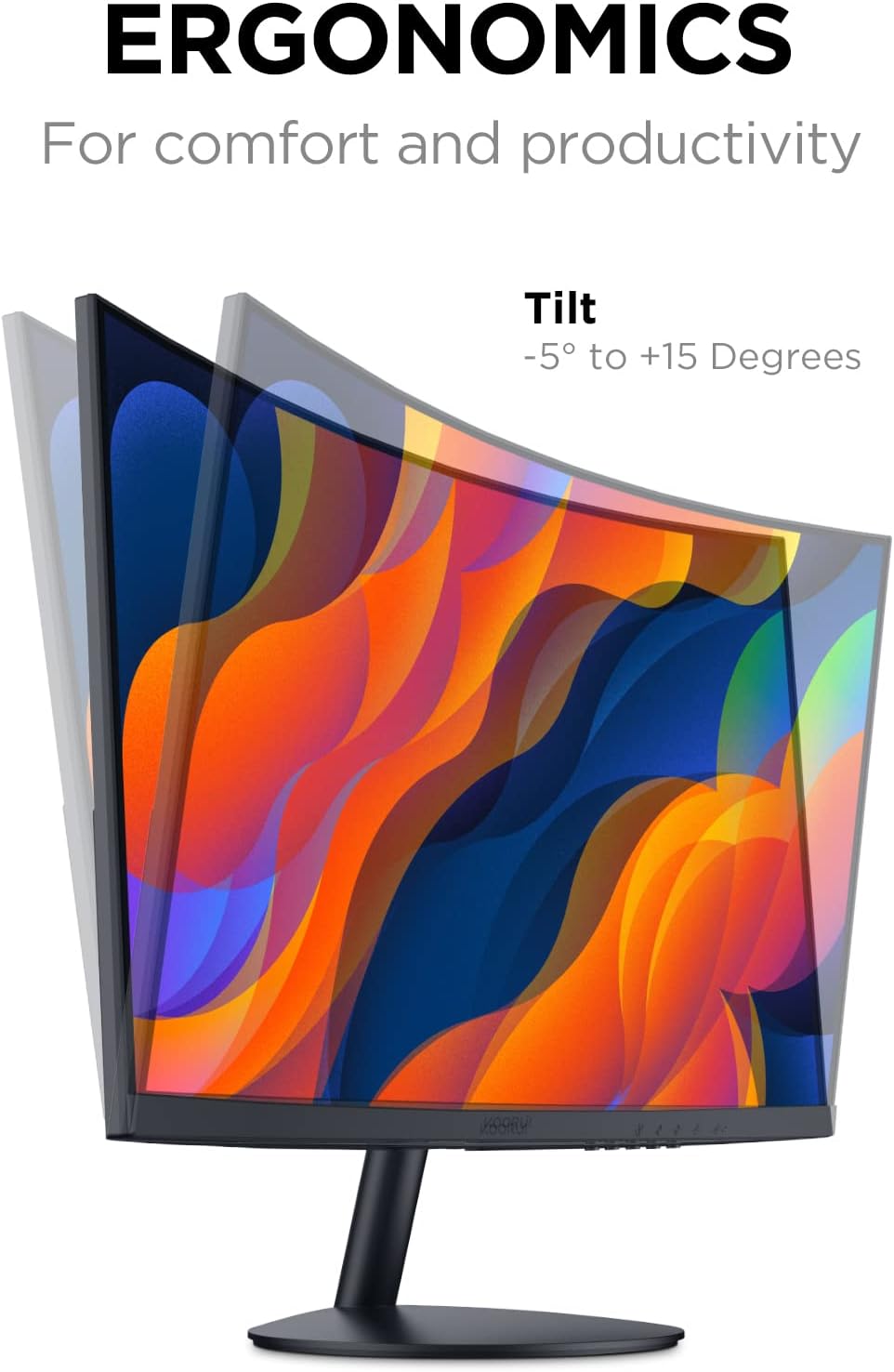 Moniteur de jeu incurvé KOORUI 24N5CA 24 pouces VA FHD 75 Hz 1500R 