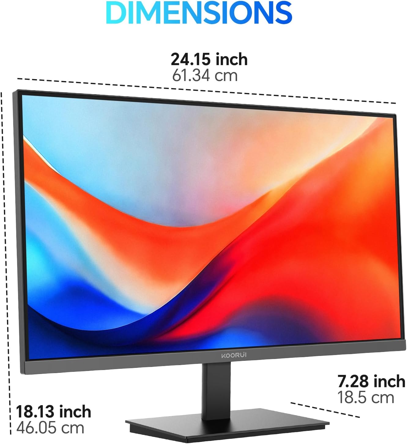 Moniteur professionnel KOORUI E2721H 27 pouces IPS QHD 120 Hz 