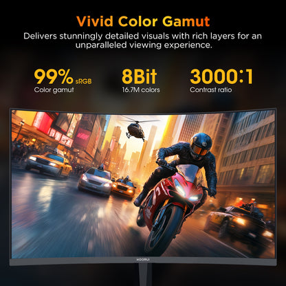 KOORUI G3221SC 31.5-inch QHD 170Hz Curved VA Gaming Monitor