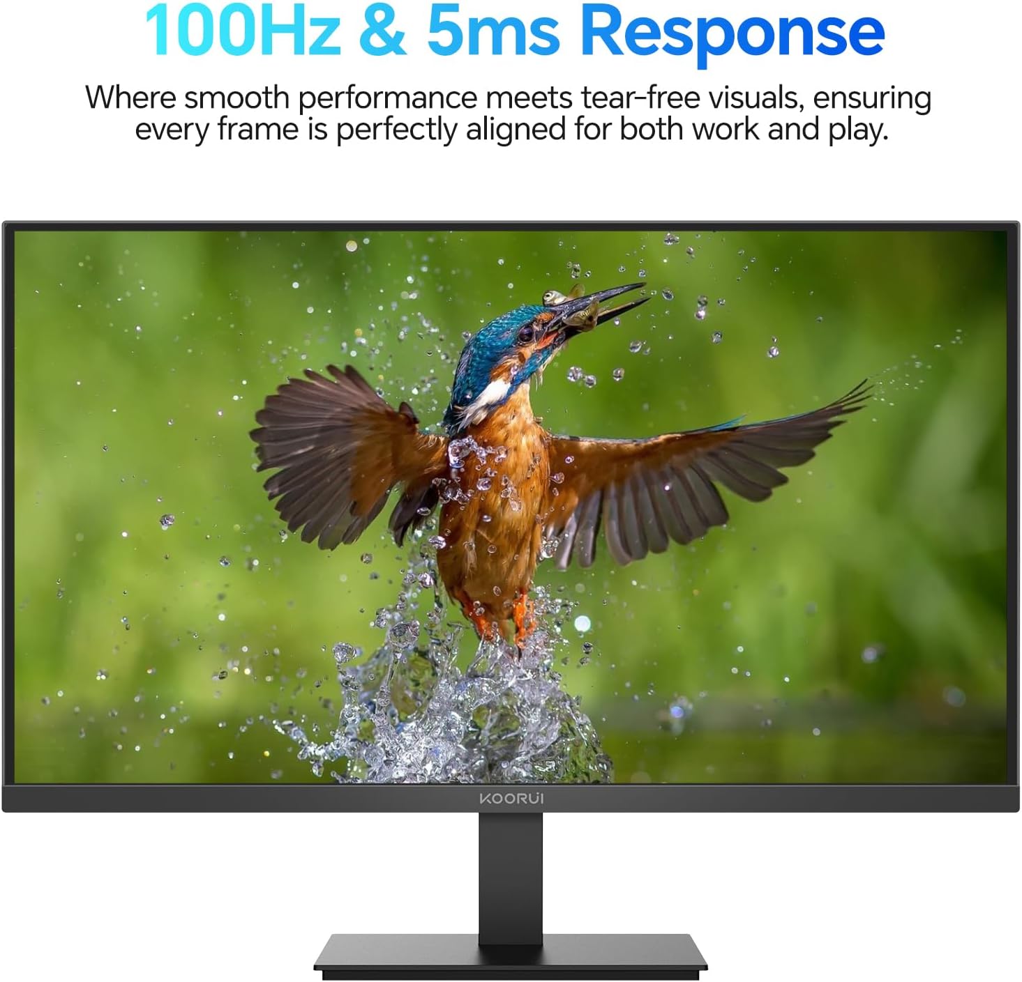 Moniteur VA Koorui 24 pouces FHD 100 Hz avec protection oculaire