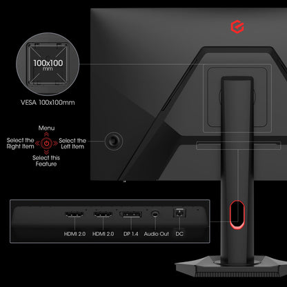 Moniteur de jeu KOORUI S2721PM 27 pouces IPS/MINI LED QHD 200 Hz 