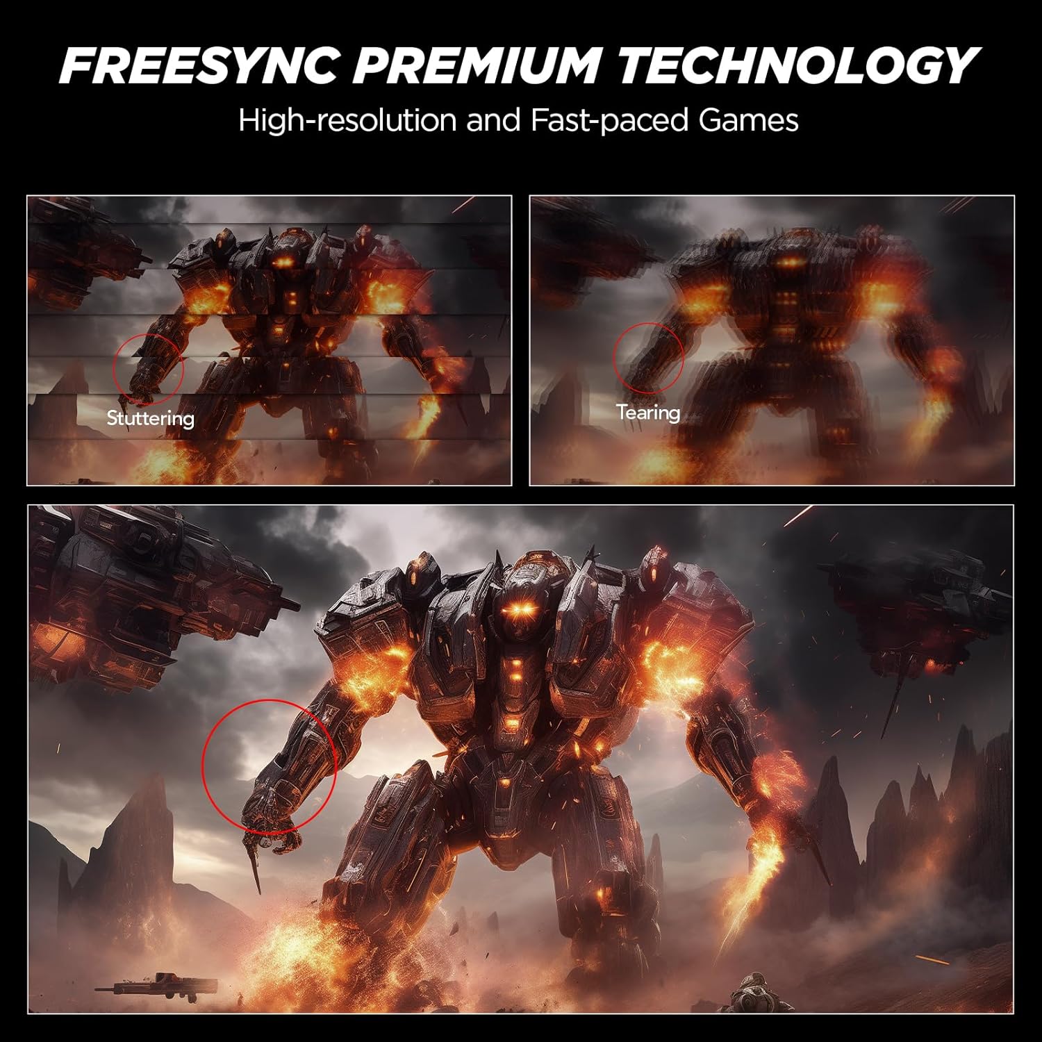 Moniteur de jeu KOORUI G2411P 24 pouces IPS FHD 200 Hz