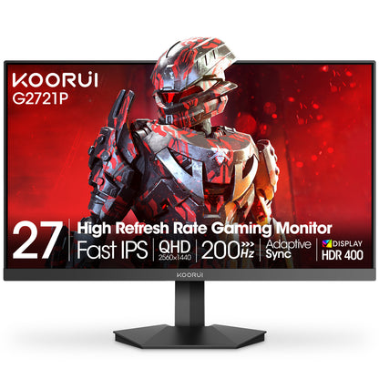 Moniteur de jeu KOORUI G2721P 27 pouces IPS QHD 200 Hz 
